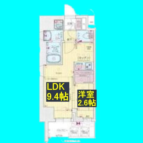 プレサンス鶴舞パークグラッドの間取り