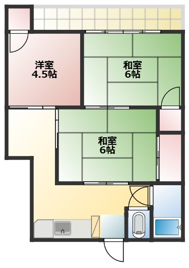 【間取り】 | 梅の木荘
