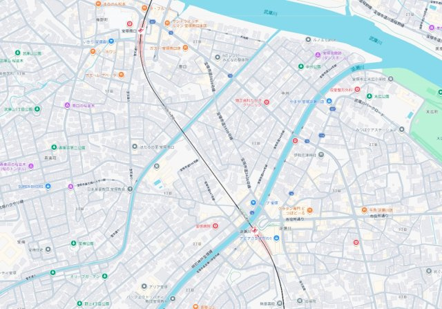 宝塚市中州　第1期　新築一戸建ての地図