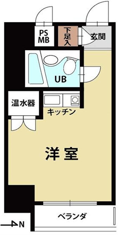 大阪市中央区内本町２丁目の事務所の間取り