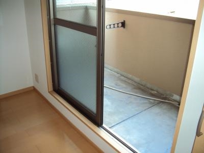 グランレブリー新町のバルコニー