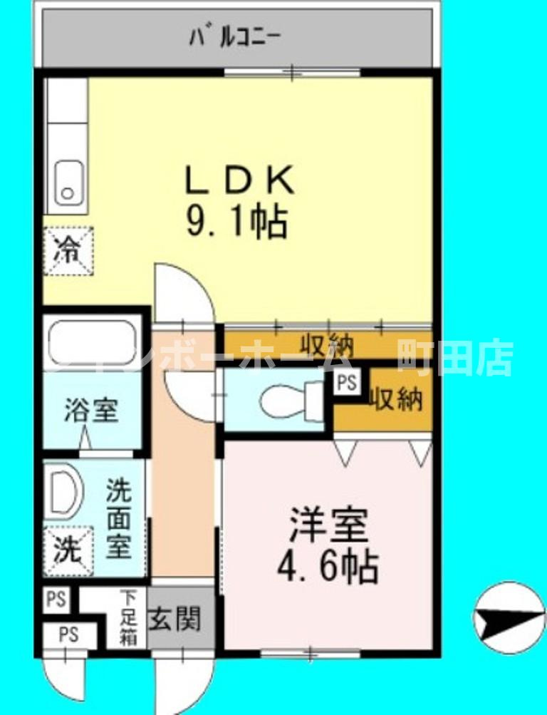 メゾンクレール※初期費用分割あと払いサービス利用可能物件の間取り