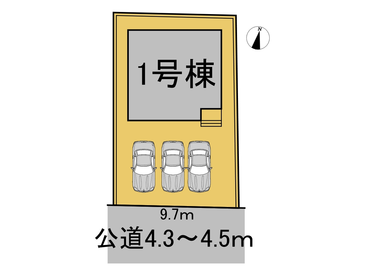 クワイエ　各務原市鵜沼川崎町第３　全１区画分譲の区画図|■区画図
■YAMADA電機の　ヤマダ不動産　株式会社リライフ　
いつでもお問合わせ下さい。