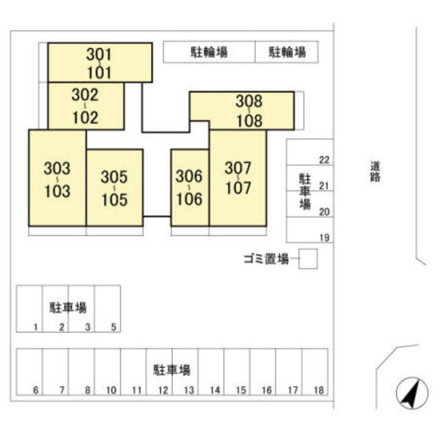 プルミエ　Ⅲのその他|配置図です☆