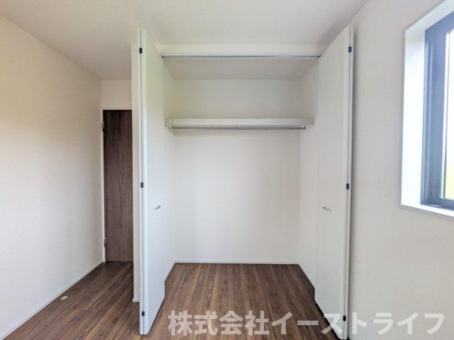 【新築戸建】　いわき市久之浜町第5　長期優良住宅の収納|収納スペースが豊富です。全居室に収納が付いており、すっきり片づけることができ部屋を広く使うことができます。