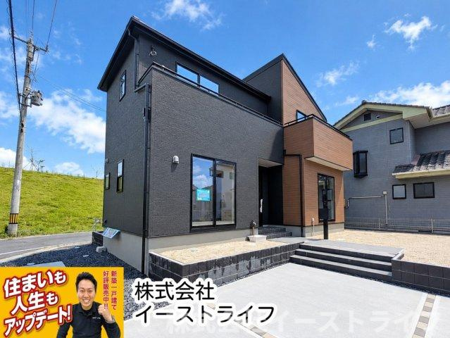 【新築戸建】　いわき市久之浜町第5　長期優良住宅の外観|シンプルで飽きのこない外観です