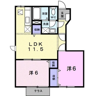 【間取り】 | ロータス城ヶ上　Ｃ