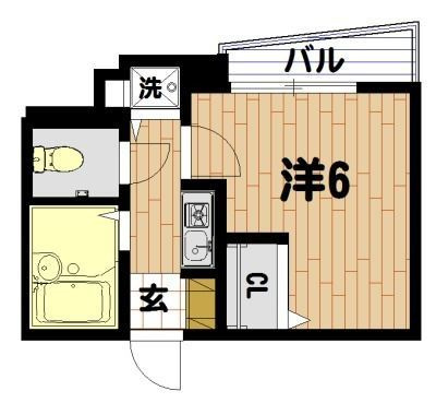 プラシス門前中町の間取り