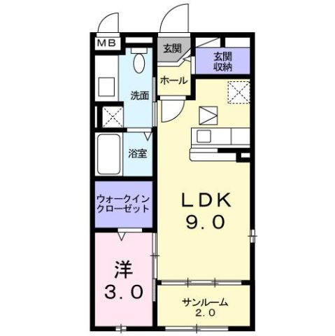 ア・ラ・モード　下島の間取り