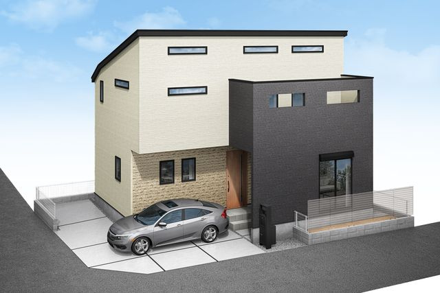 中野区大和町4丁目　新築戸建の完成予想図|外観パース

現地ご見学希望・資料請求などお気軽にお問い合わせ下さい！
03-5990-5201