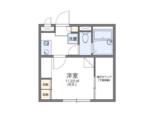レオパレスノース　ナダの間取り
