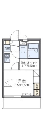 レオパレスリモーネⅢの間取り