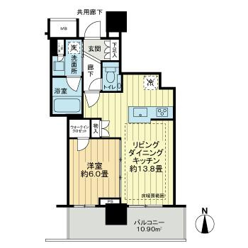 プラウドタワー岡山の間取り