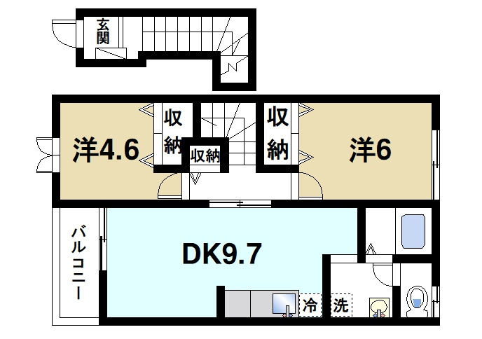 シティーパルⅡの間取り|家族と快適に生活が満喫できます