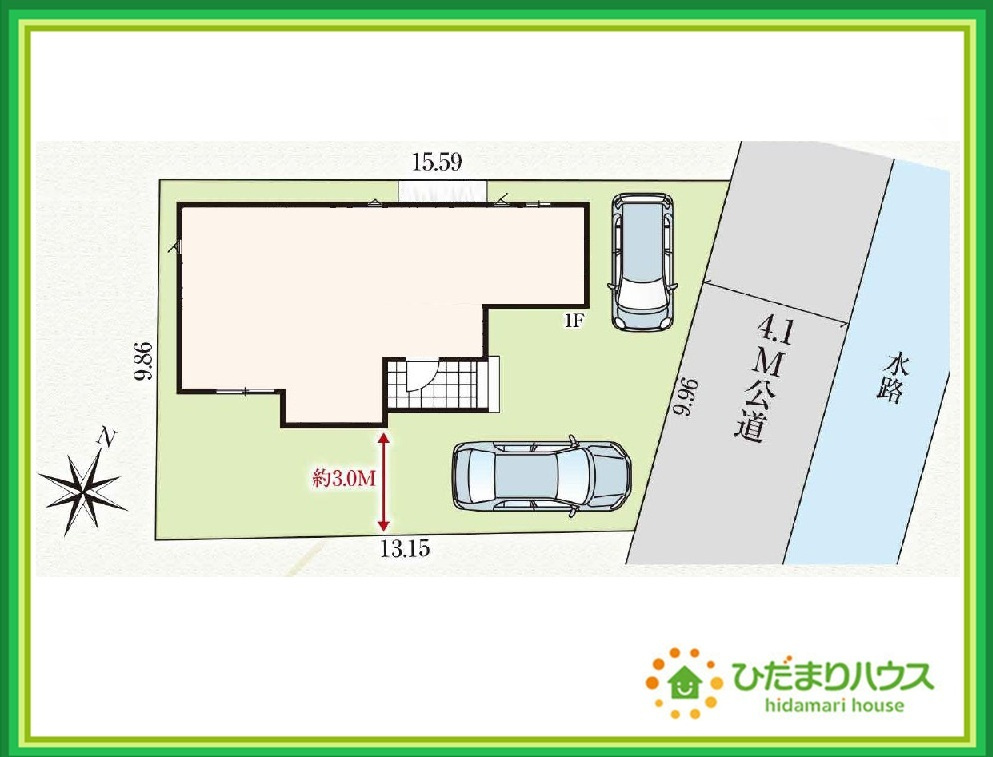 いわき市小名浜花畑町2期　新築戸建の区画図|ショッピング施設が充実した利便性のよい立地です♪