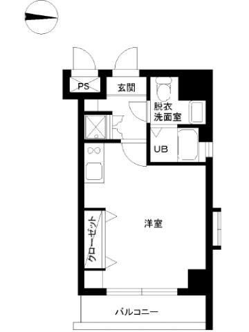 スカイコート両国壱番館の間取り