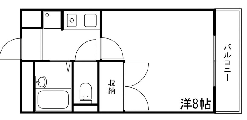 リッチウォーク市役所前　A棟の間取り