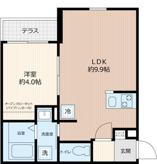 【間取り】 | グランディール千葉新宿 | 間取りです。