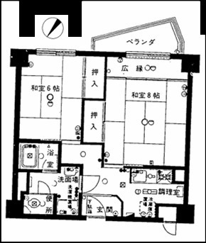 中台工業伊東マンション第3別館の間取り