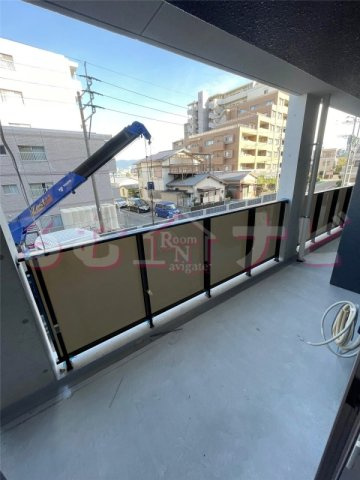 福岡市博多区三筑２丁目の賃貸マンションのバルコニー