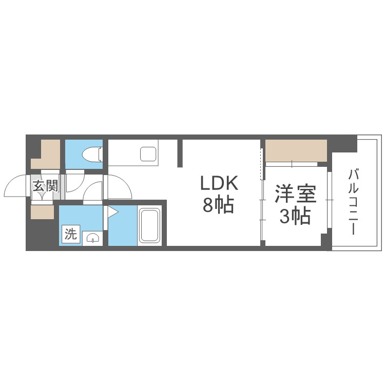 ArtizA瓦屋町Ⅰの間取り