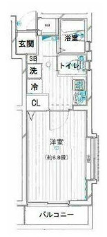 中野区中央５丁目の賃貸マンションの間取り