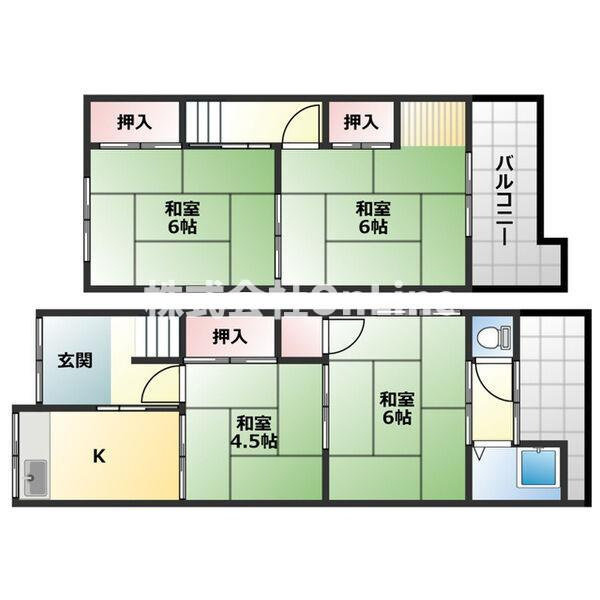 東山本町８丁目テラスハウスの間取り