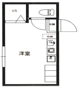 新宿区中落合３丁目のアパートの間取り