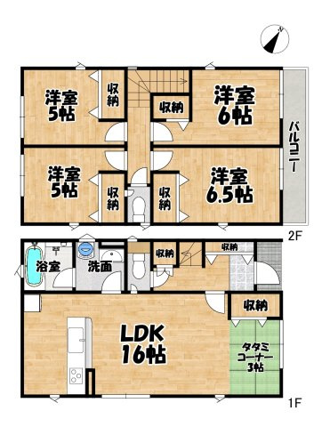 多賀城市大代の間取り