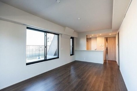 新宿区愛住町の賃貸マンションの居間・リビング