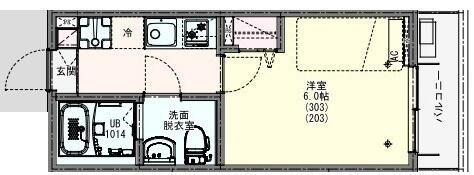 リディアコート馬橋の間取り