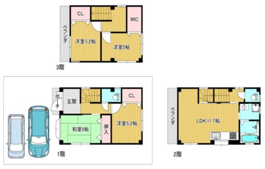 大阪市都島区高倉町2丁目の間取り
