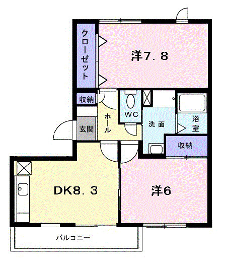 ハイツスリーゼの間取り