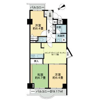 【間取り】 | ライオンズマンション片瀬江ノ島
