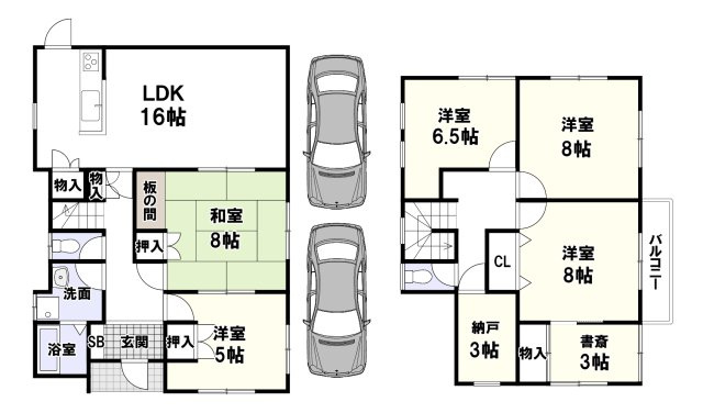 西安威1丁目の間取り