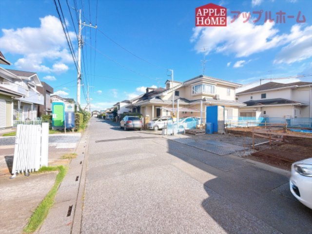 [新築住宅] 熊谷市妻沼 第6期 全1棟の前面道路含む現地写真