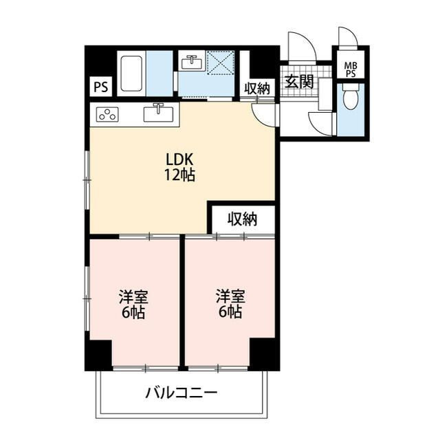 ヴェルデコートの間取り|間取りです。