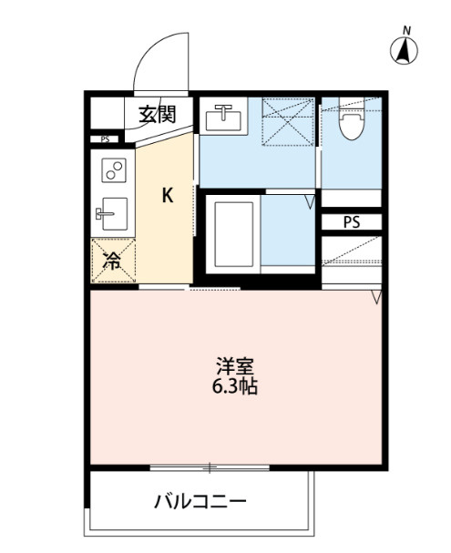 ヘゼリヒフラット 中浦和の間取り