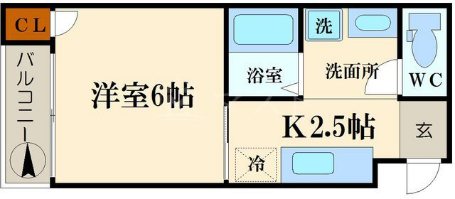 ベルメゾン本町の間取り