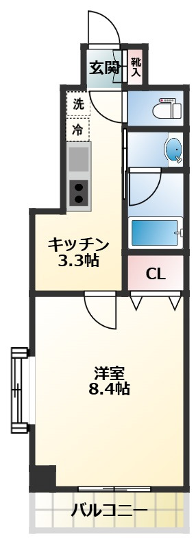 ジェルソミーナの間取り