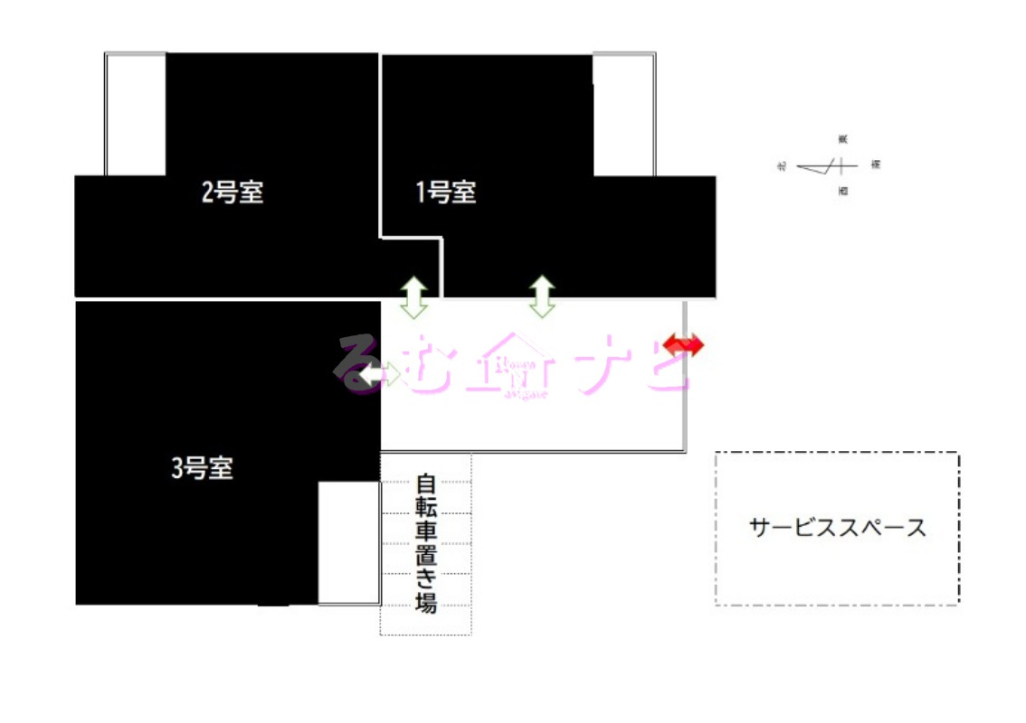 福岡市博多区麦野５丁目のアパートの玄関