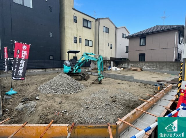 豊中市上津島　第1期　新築一戸建ての外観|現在建築中！落ち着いた街並みで新生活を始めることが出来そう！周辺の物件も併せてご紹介させて頂きます！
