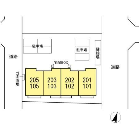 アローパルクの区画図