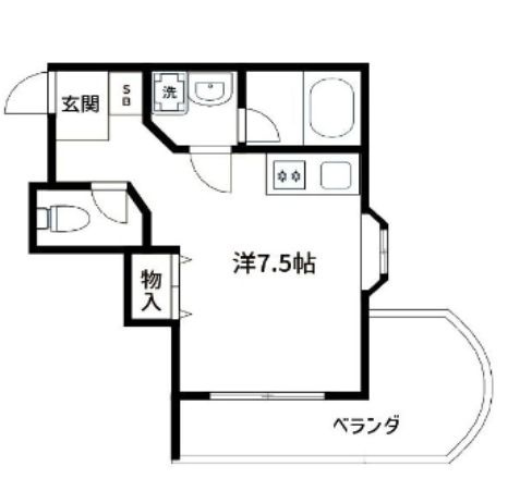 グランベール２号館の間取り