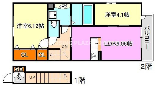 ヌーベルアージュの間取り