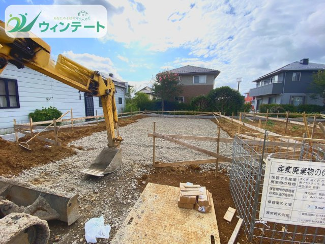 龍ケ崎市城ノ内4丁目3番　新築戸建の外観|敷地54坪の理想の土地。南向きで陽当たり良好！現地見学も可能です♪