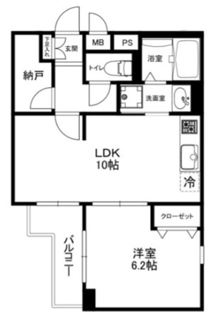 フォルテ中野坂上の間取り|間取りです。
