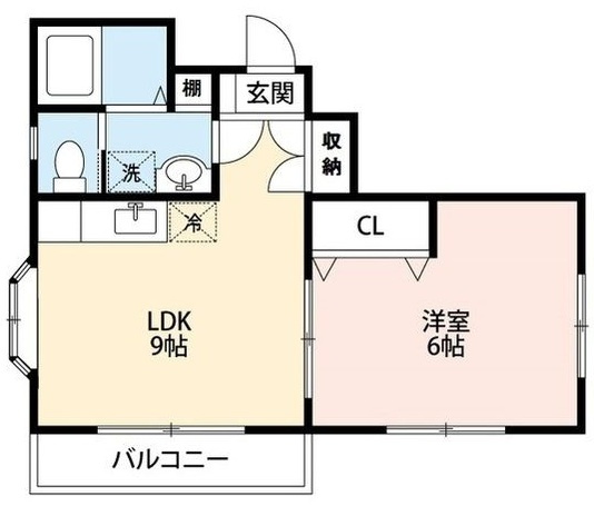 ハイツリバーサイドの間取り|間取りです。