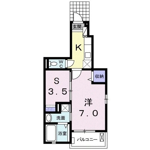 ジェルメ南葛西Ⅱ－Ａの間取り