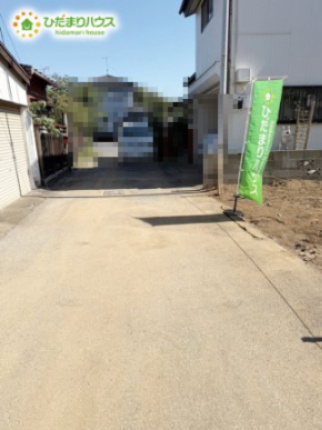 野田市中根65番　売地　48坪の前面道路含む現地写真|接道：北側4ｍ私道